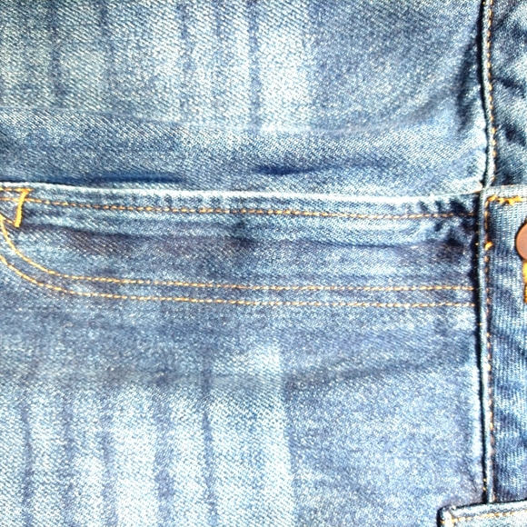 Time and True Ladies Denim Patch Work Skirt - Picture 6 of 7